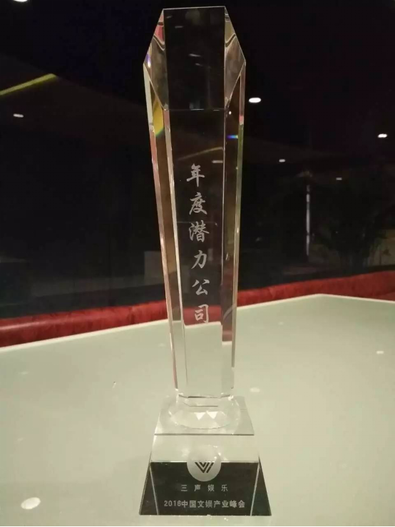 年度潜力公司奖杯